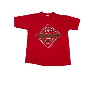 Vintage 90s Tabasco Hot Sauce Red Shirt Men’s Size L McIlhenny Made In USA